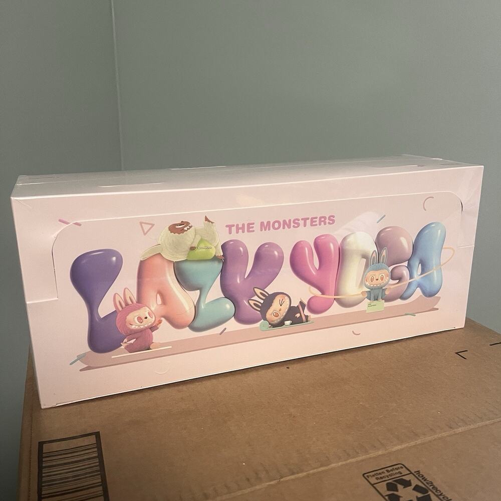 POP MART The Monsters Labubu Lazy Yoga Series – Sealed Full Case Box Of 10